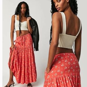 Free People Coral Maxi Skirt